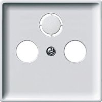 Лицевая панель Schneider Electric Merten Antique для 3-м. розетки TV+R+SAT белый картинка